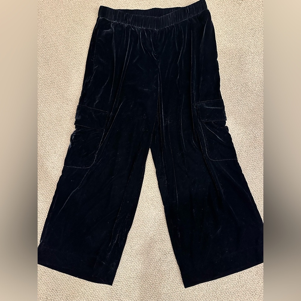 Universal Thread Black Velvet Trousers